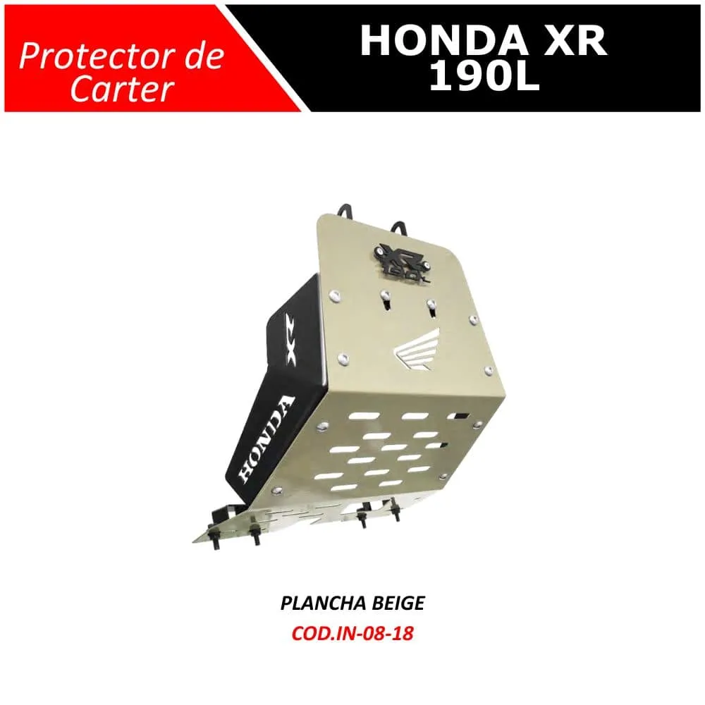 Protector de Carter Honda XR 190L, vista 2