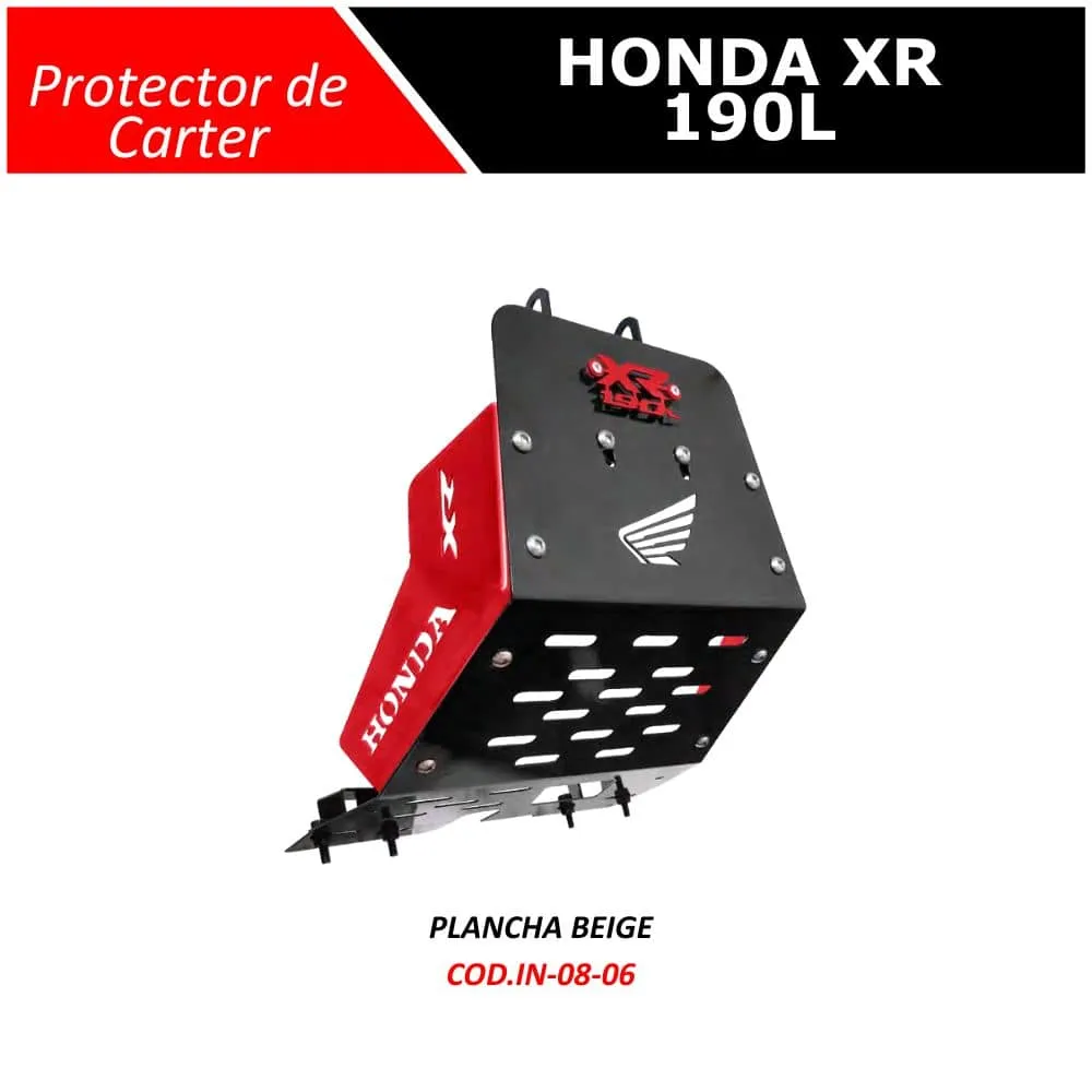 Protector de Carter Honda XR 190L, vista 4