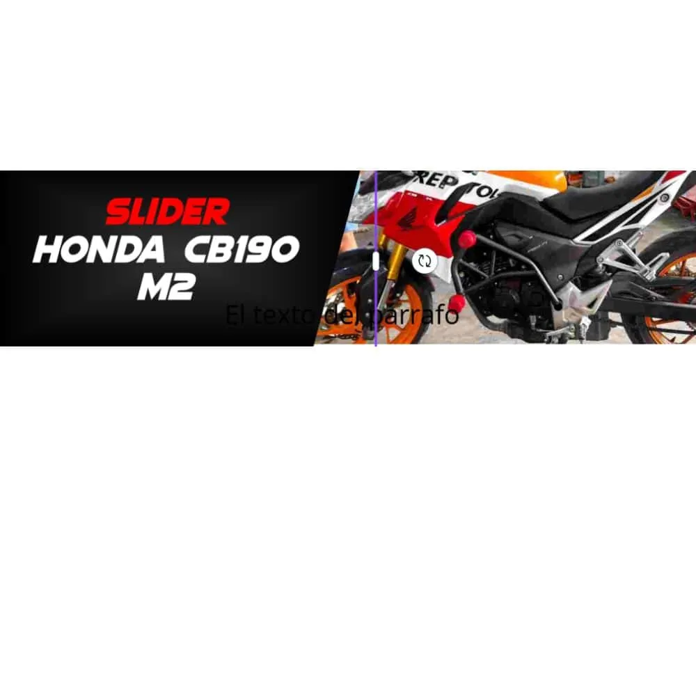 Slider Honda CB190 M2, vista 5