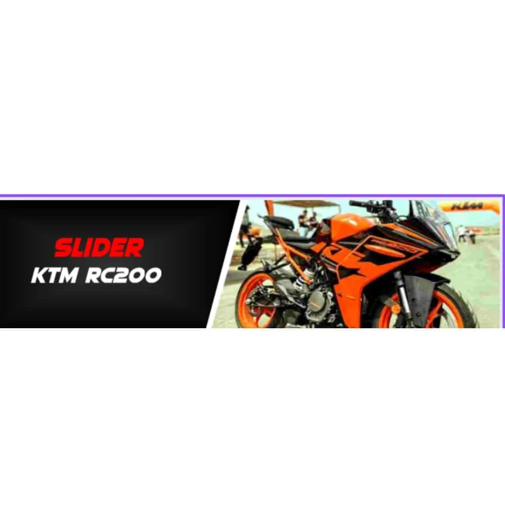 Slider KTM RC200, vista 2