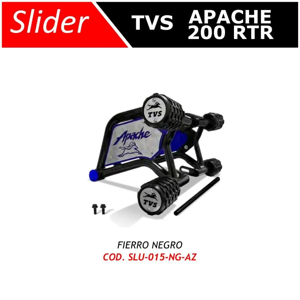Slider TVS Apache 200 RTR Lujo, vista 3