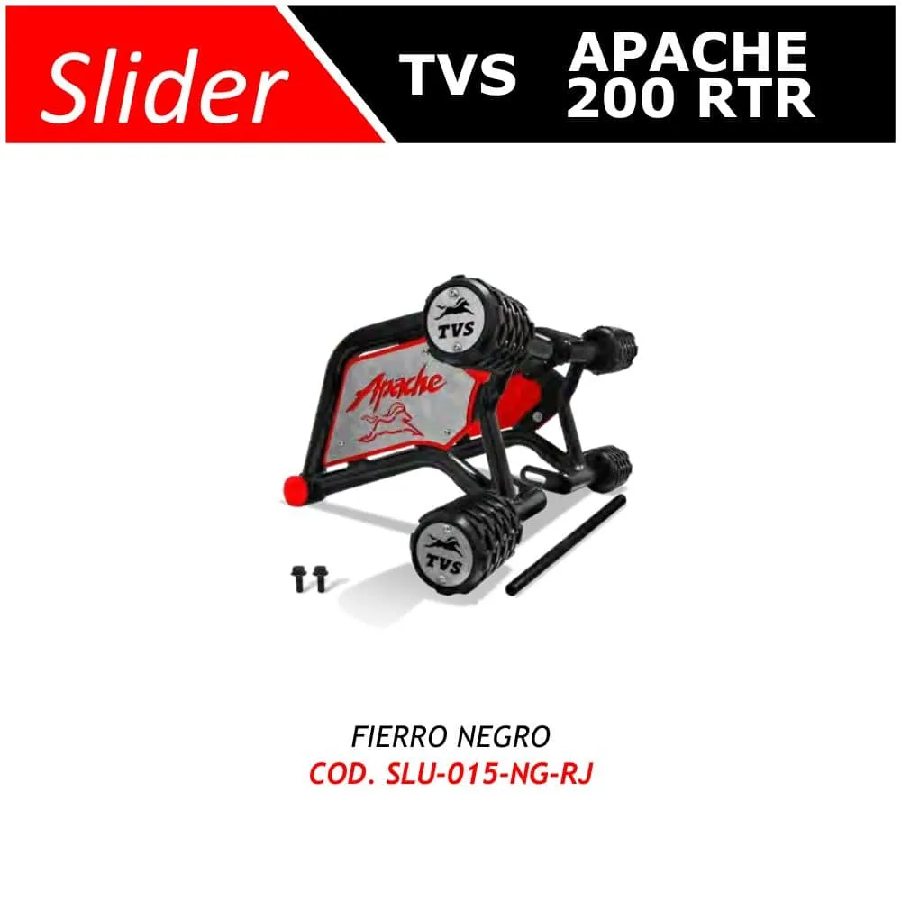 Slider TVS Apache 200 RTR Lujo, vista 4