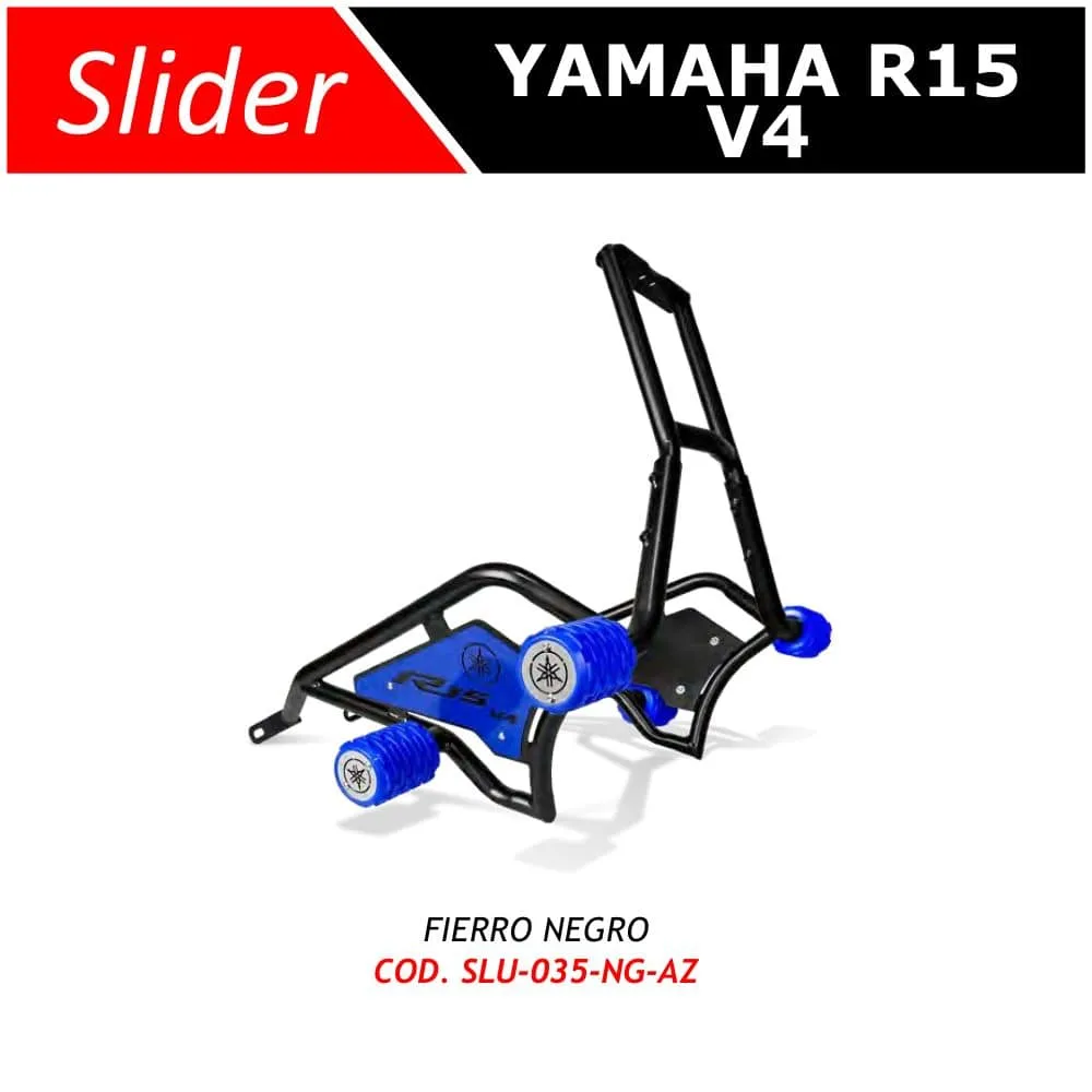 Slider Yamaha R15 V4 Lujo, vista 2