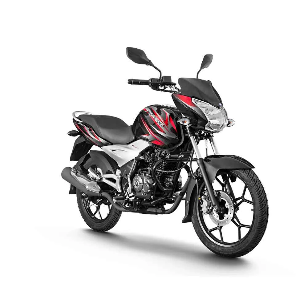 Bajaj Discover 125 ST color rojo, vista 5