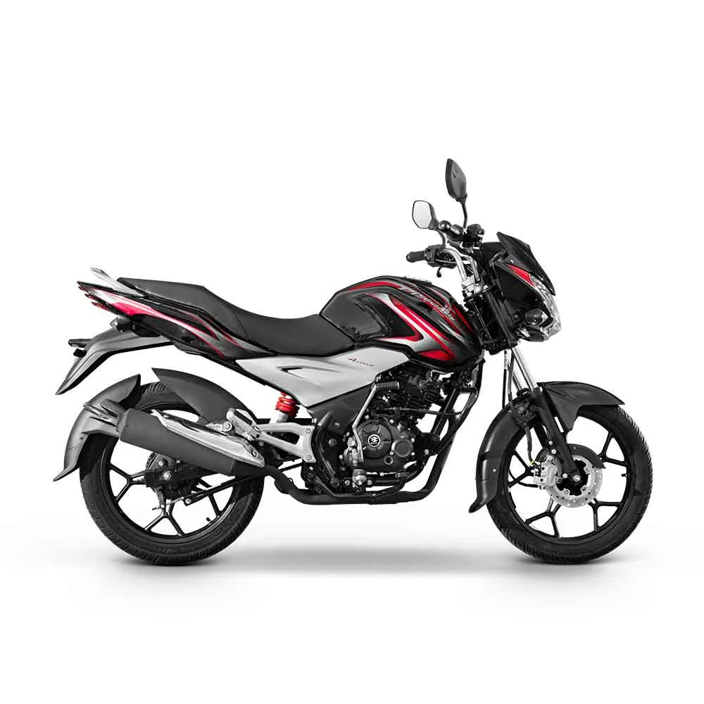 Bajaj Discover 125 ST color rojo, vista 6