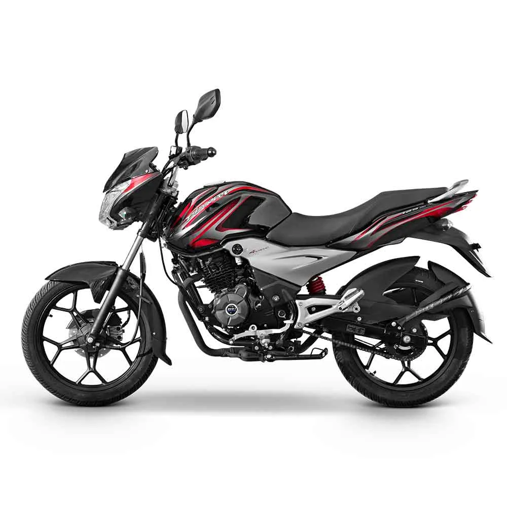 Bajaj Discover 125 ST color rojo, vista 7