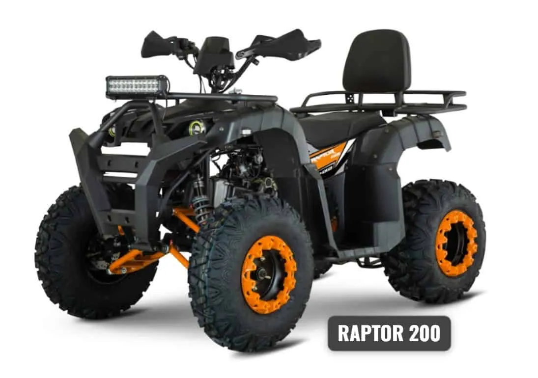 Rezzio Raptor 200 ATV, vista 2